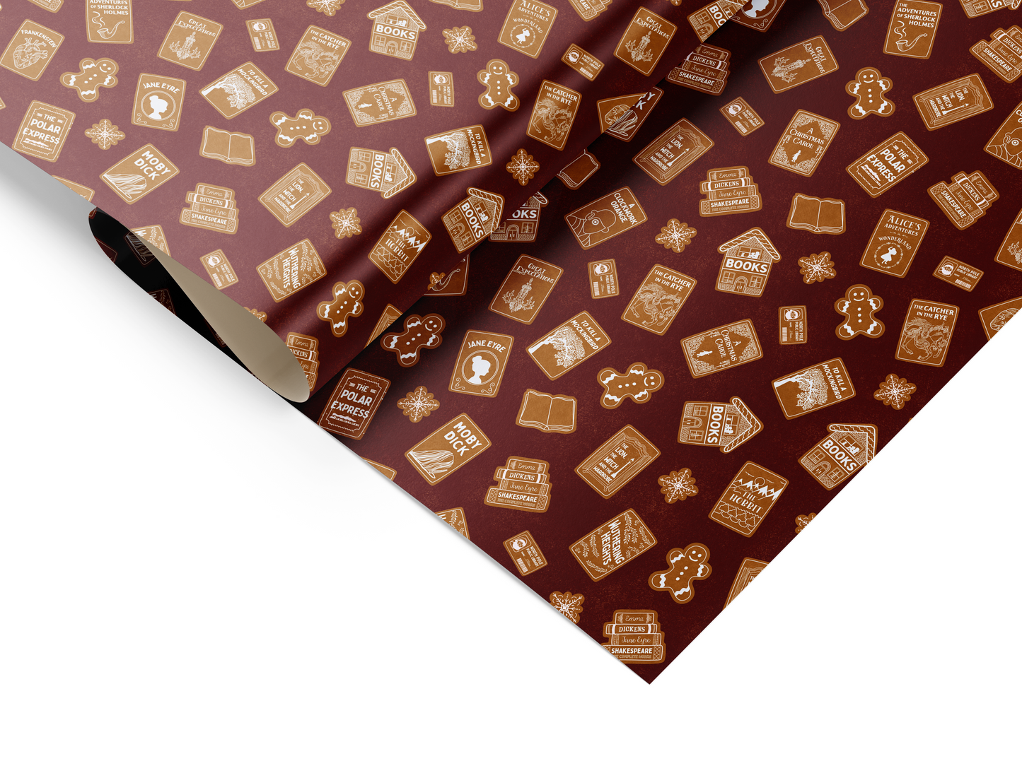 Gingerbread Classics Christmas Gift Wrap