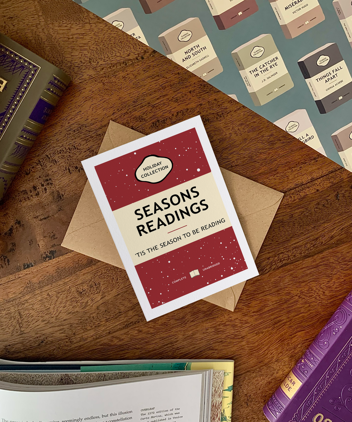 Seasons Readings Classic Book Card