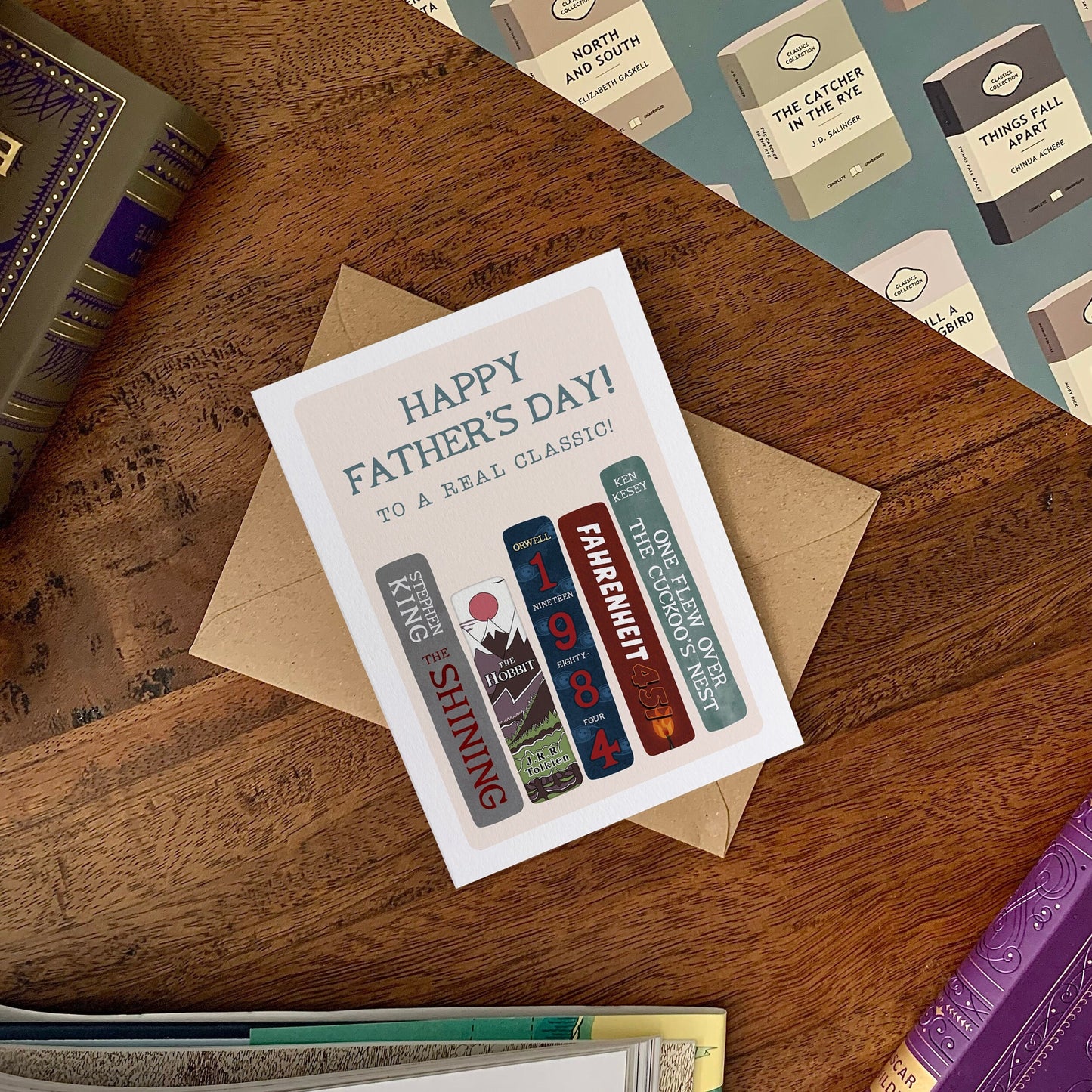 Classic Books Father's Day Card