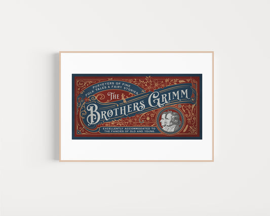 Brothers Grimm Vintage Print