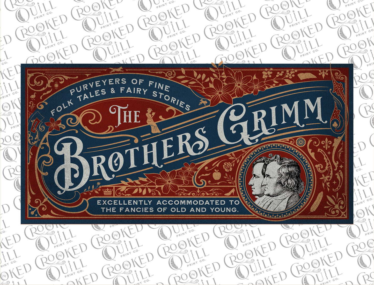 Brothers Grimm Vintage Print
