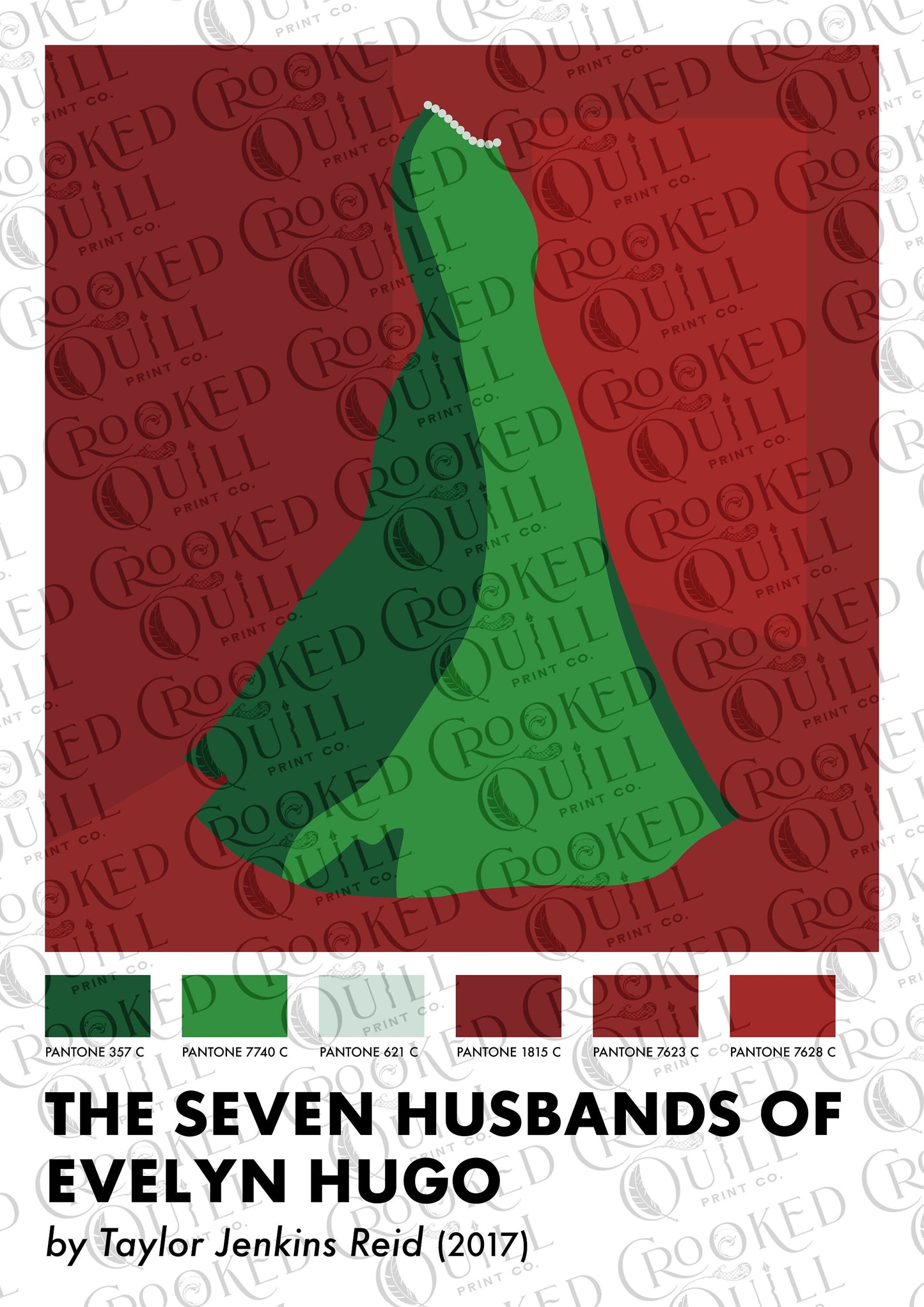 The Seven Husbands of Evelyn Hugo Inspired Art Print - The Pantone Collection