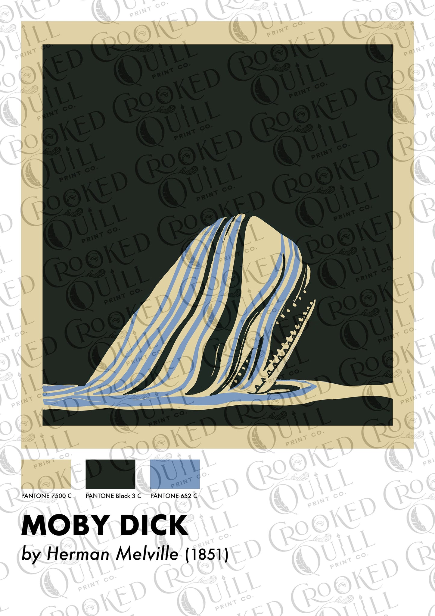 Moby Dick Art Print - The Pantone Collection