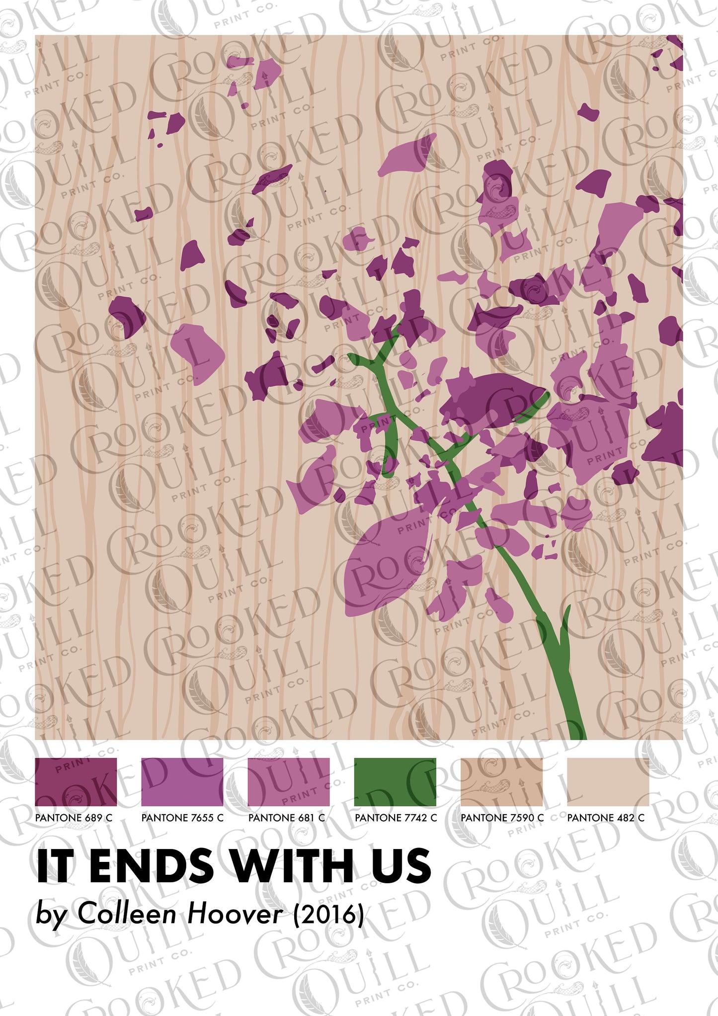 It Ends With Us Inspired Art Print - The Pantone Collection