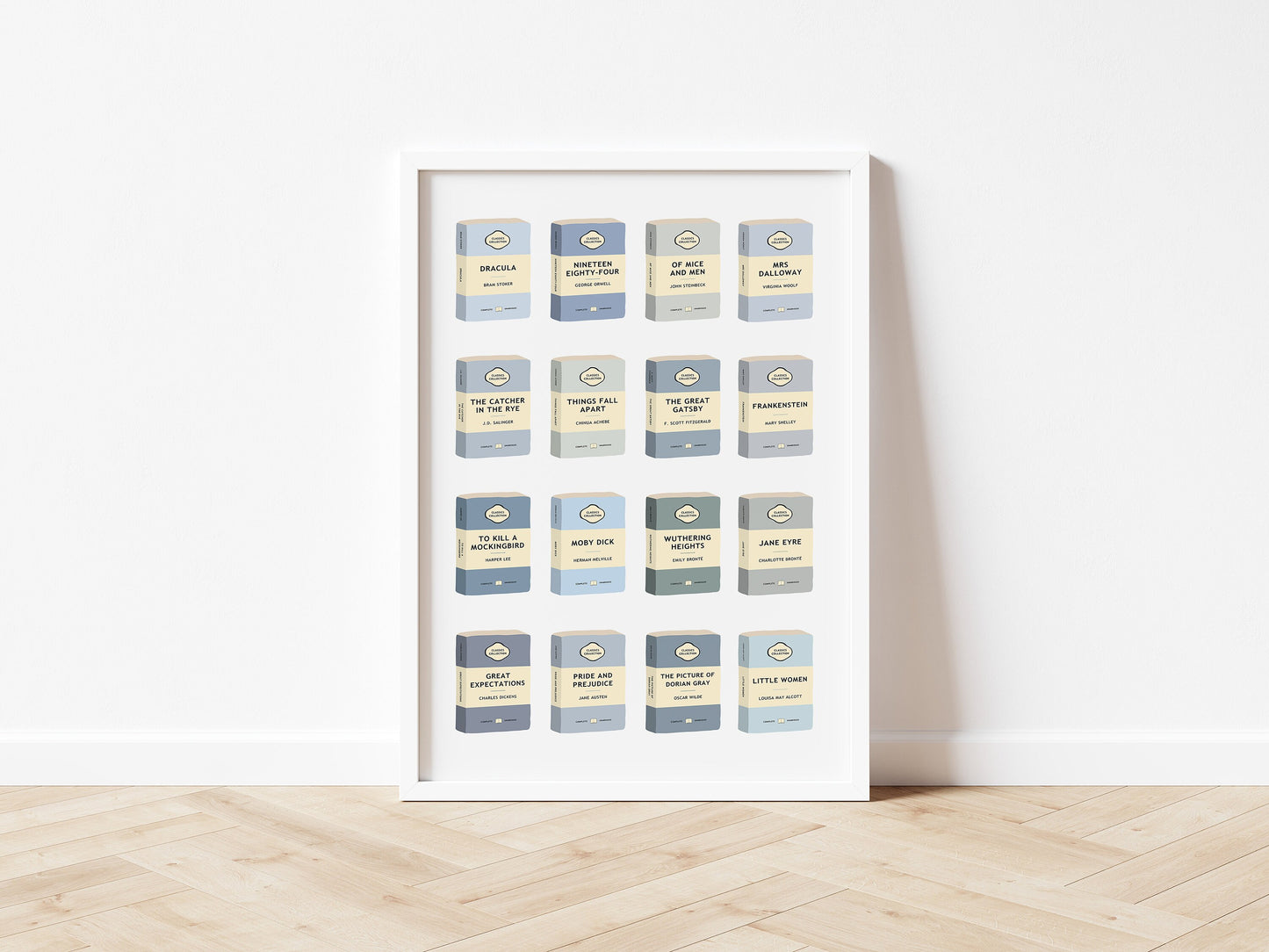 Classic Books Colour Tone Print - Choose Your Colour Theme