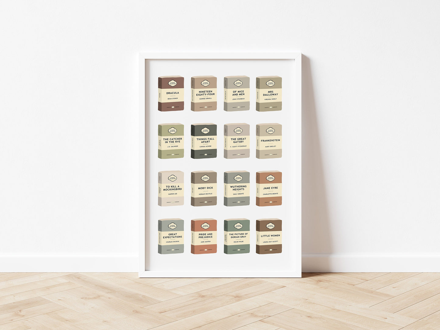 Classic Books Colour Tone Print - Choose Your Colour Theme