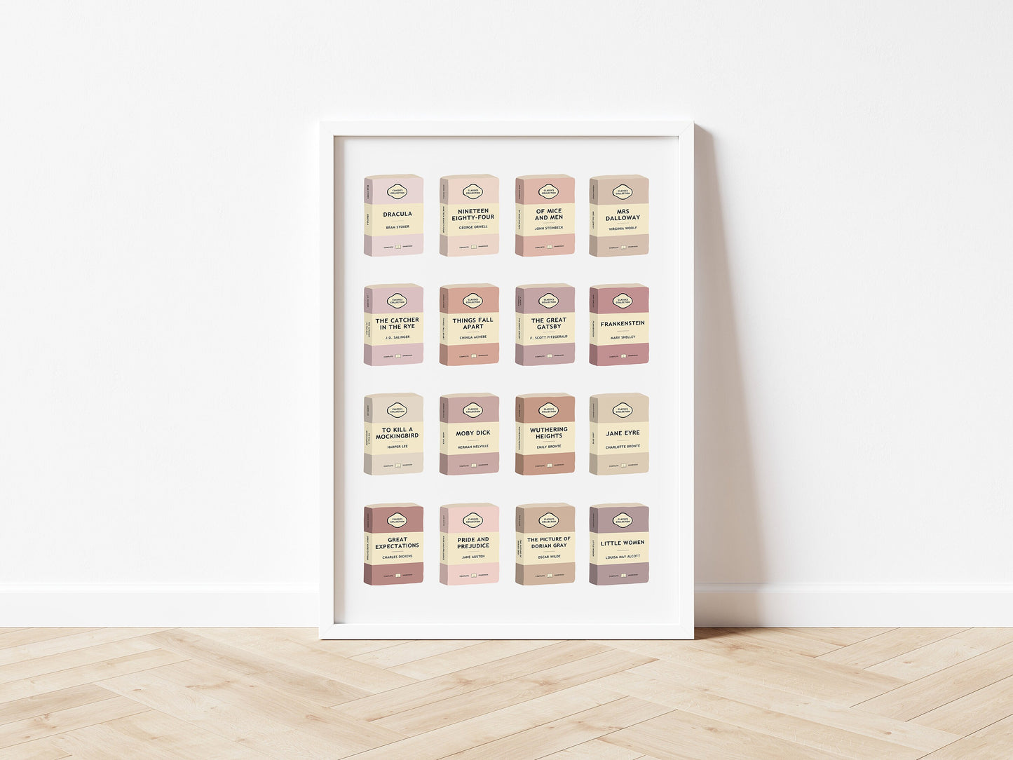 Classic Books Colour Tone Print - Choose Your Colour Theme