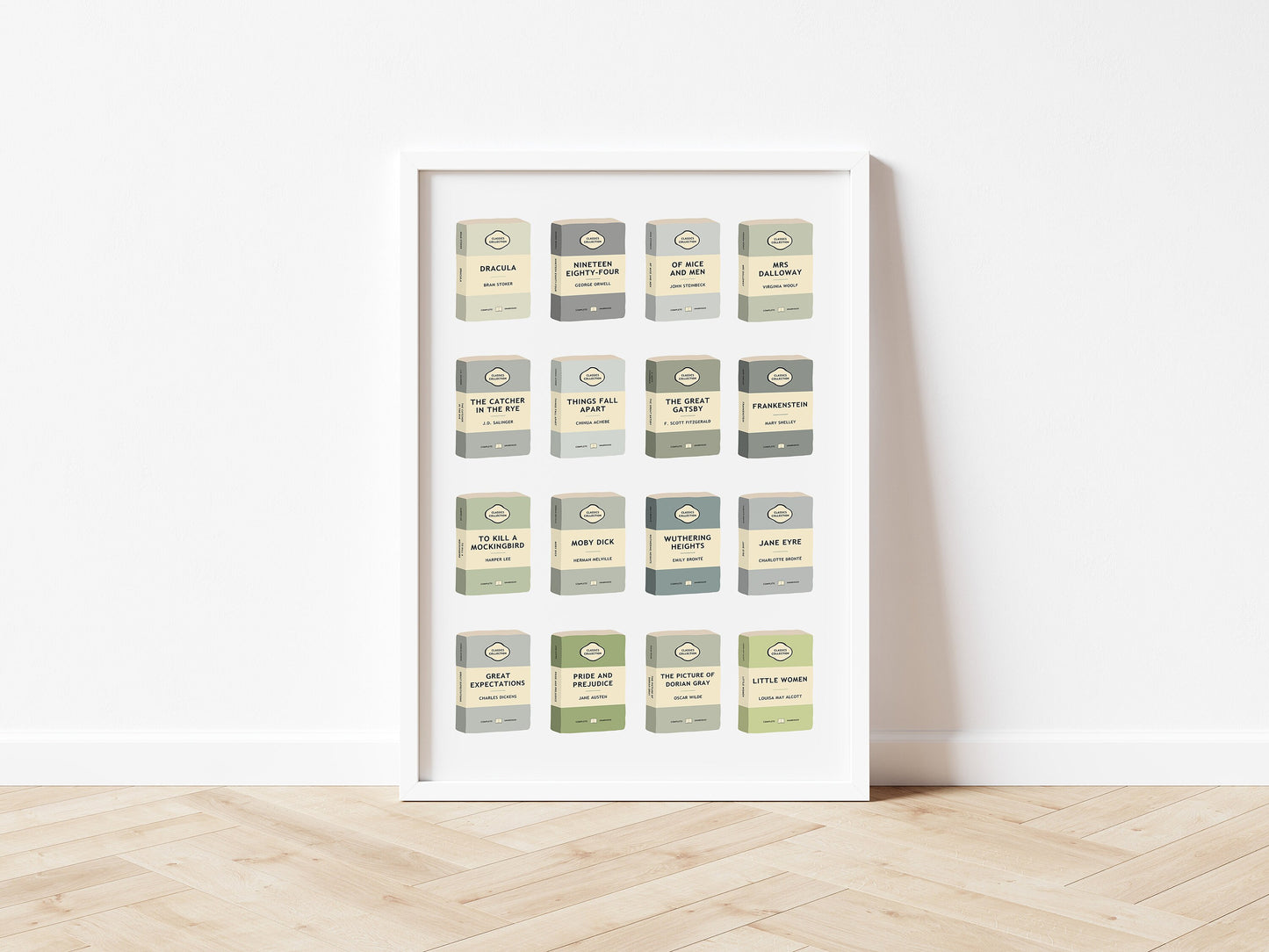 Classic Books Colour Tone Print - Choose Your Colour Theme