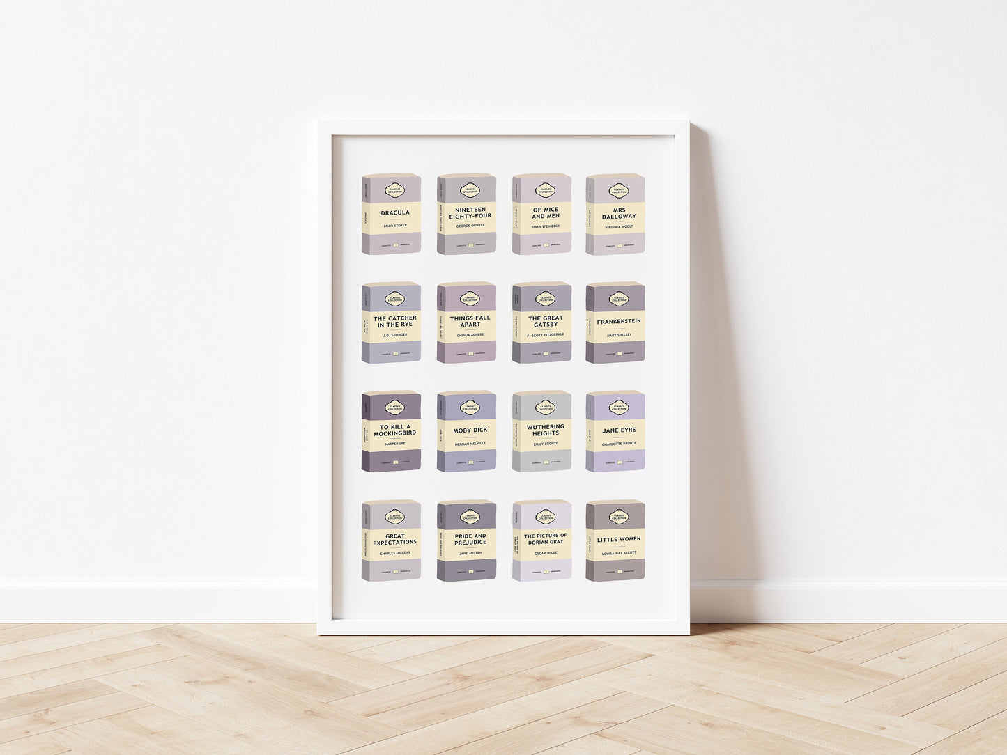 Classic Books Colour Tone Print - Choose Your Colour Theme