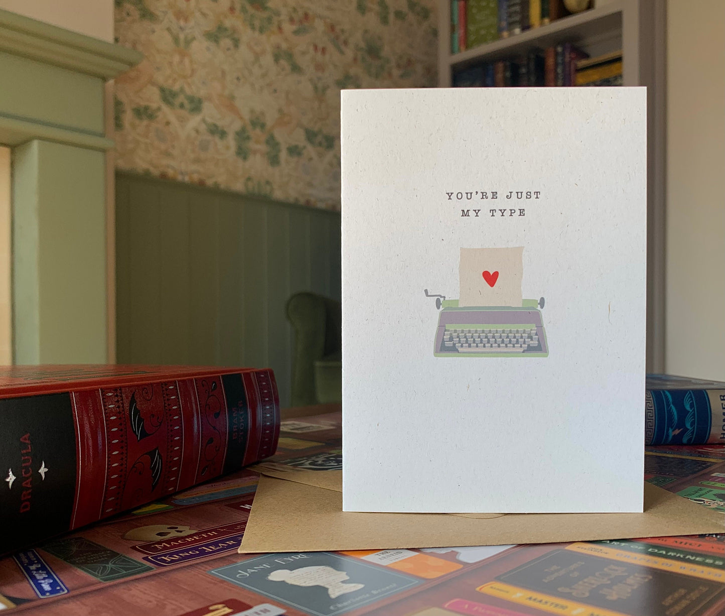 Typewriter "Just My Type" Valentine's / Anniversary Card