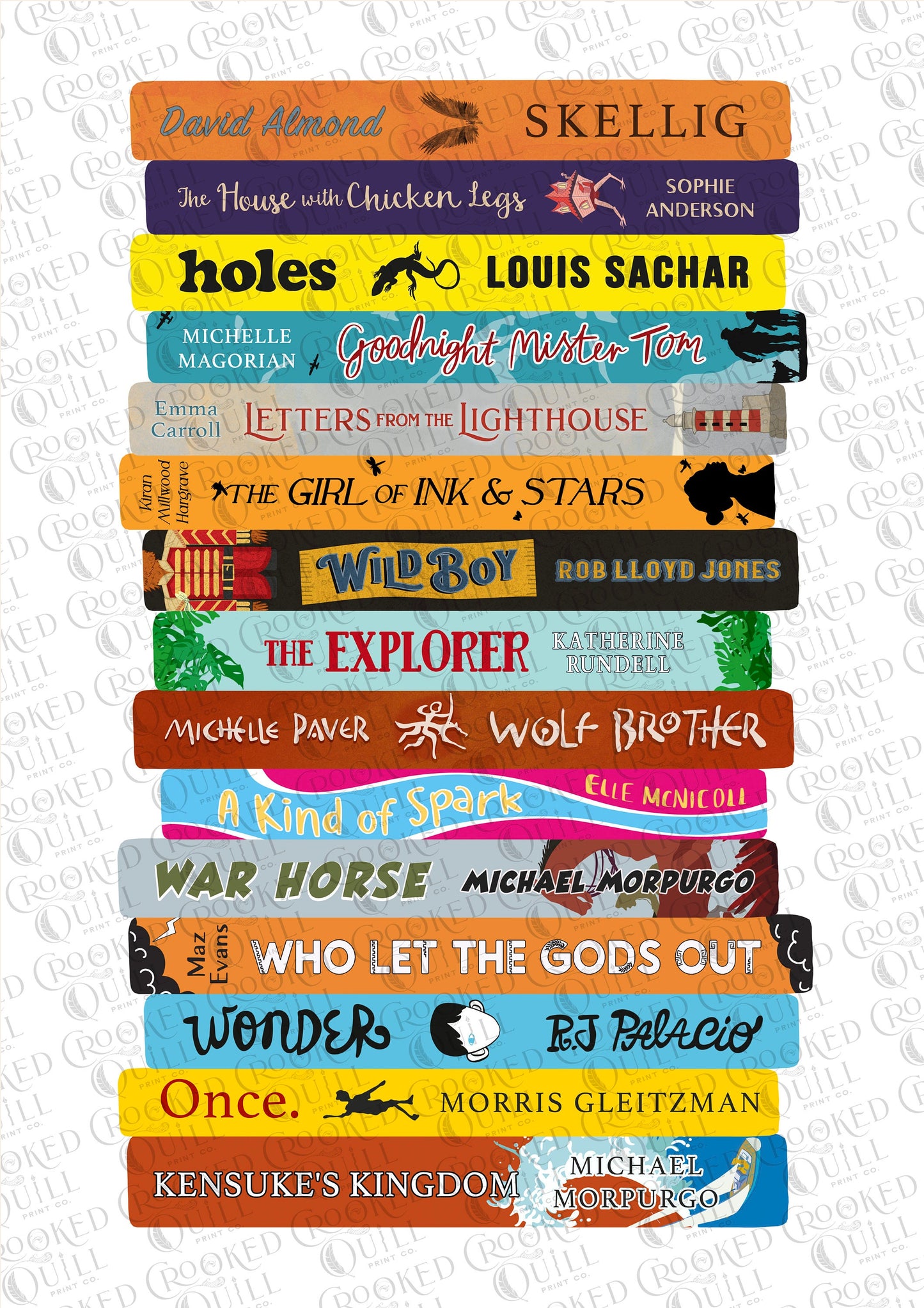 Children's Book Stack Print