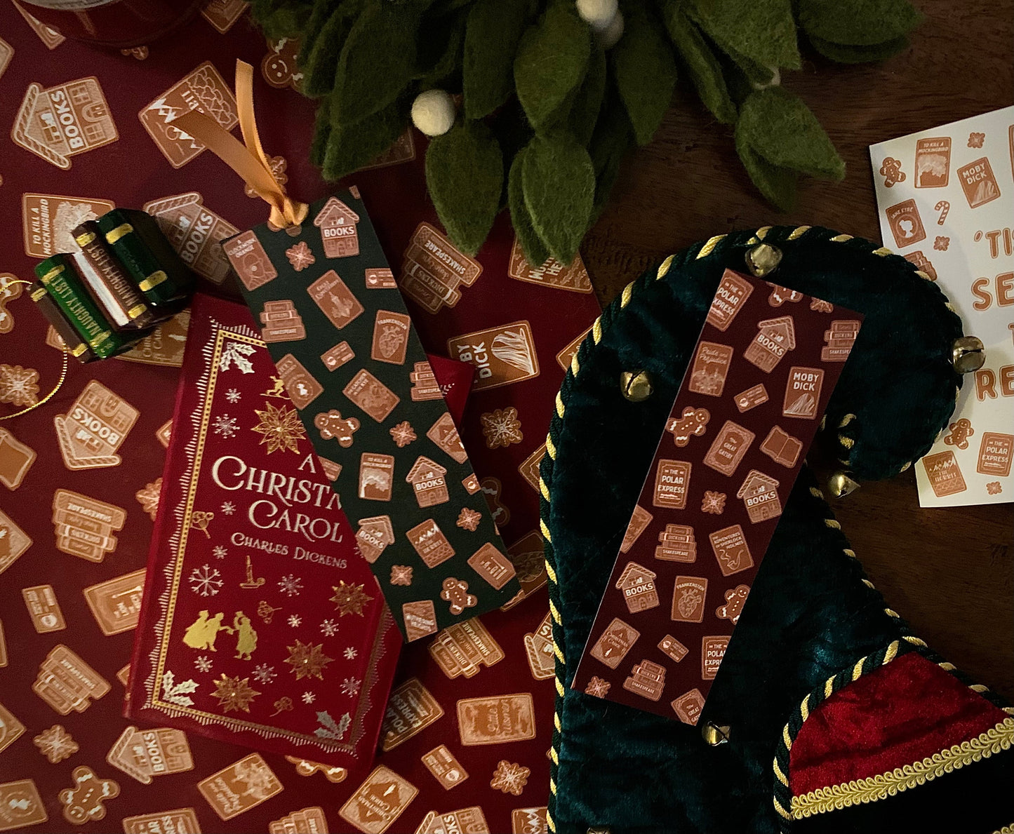 Gingerbread Classics Christmas Bookmark