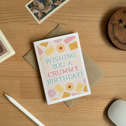 British Biscuits Wishing You a Crummy Birthday Card