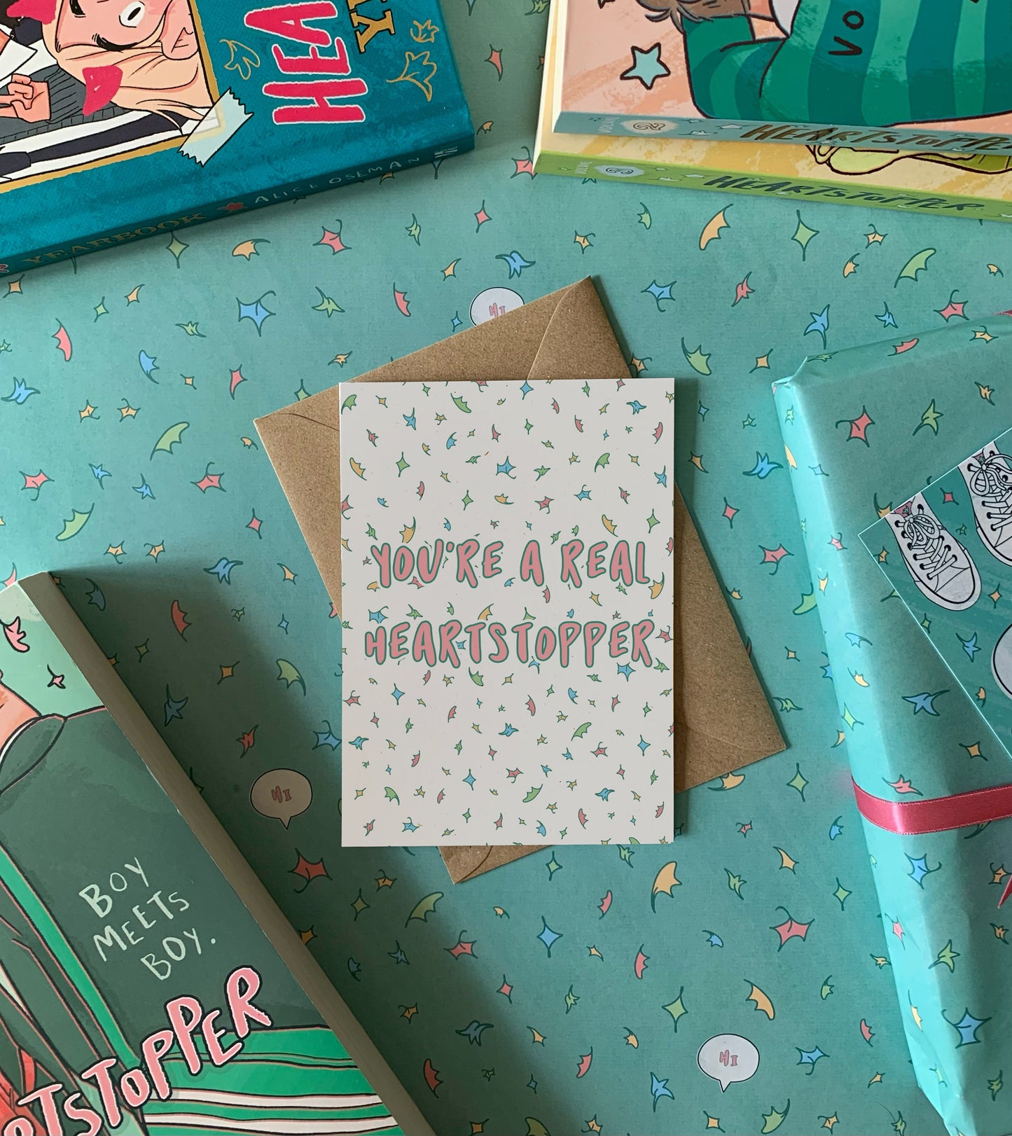 Nick & Charlie Anniversary Card - "You're A Real Heartstopper"